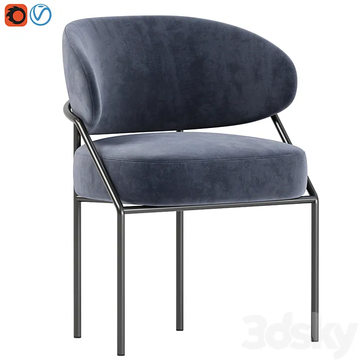 ISETTA Chair by meridiani 3D Model Free