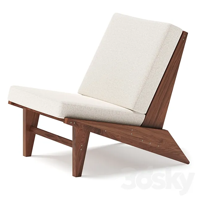 Ishinomaki Laboratory 105 ° Lounge Chair 3DModel