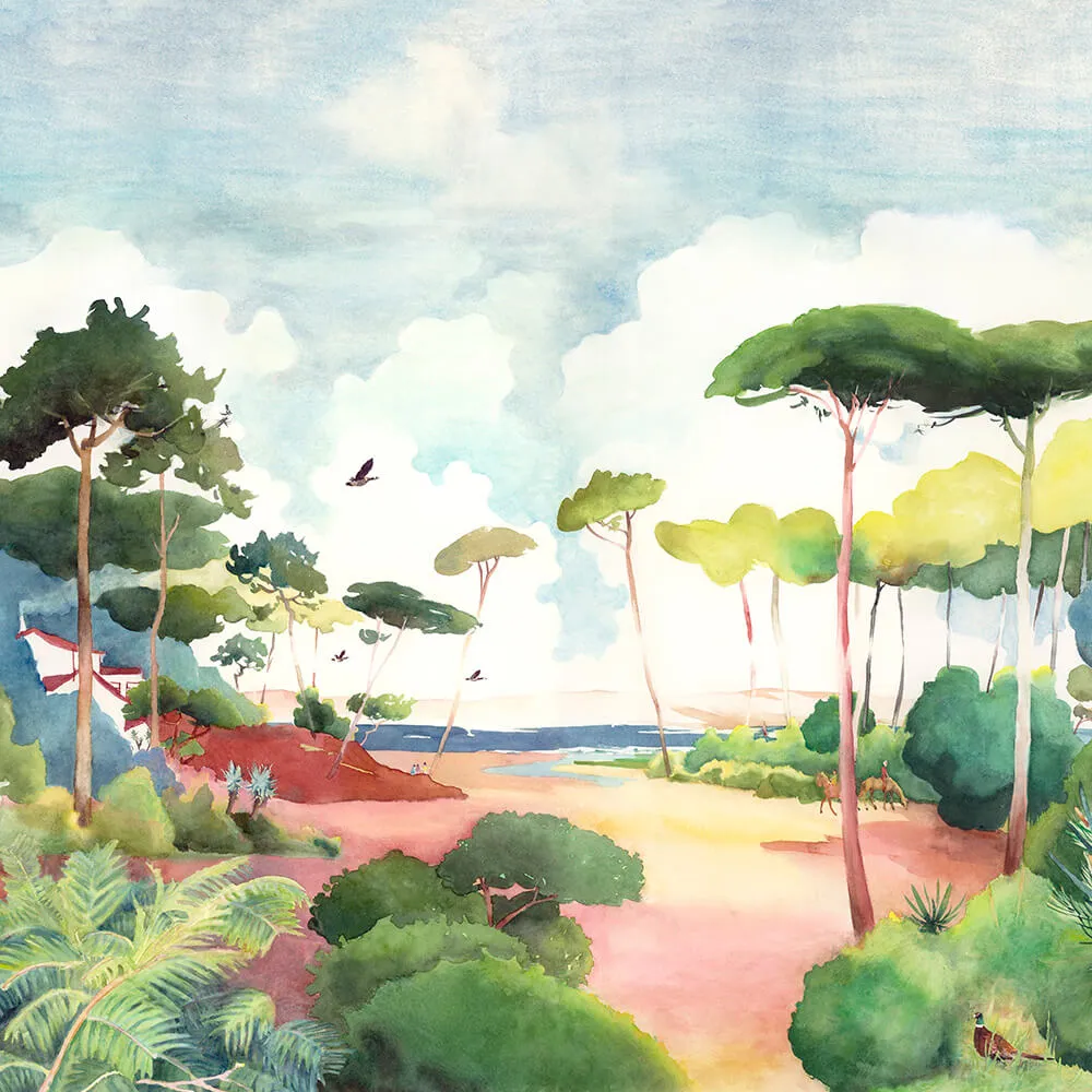 Isidore Leroy - Wallpaper Foret 3D Model