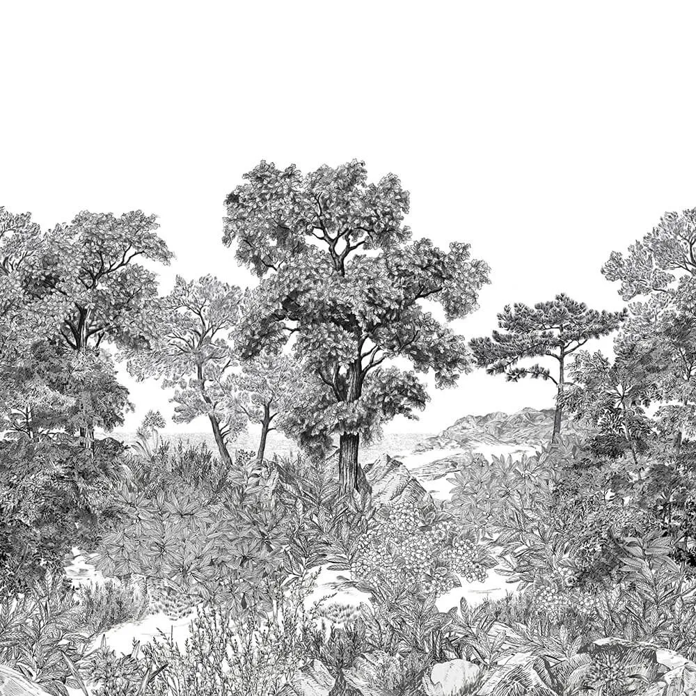 Isidore Leroy - Wallpaper Foret de Bretahne 3D Model