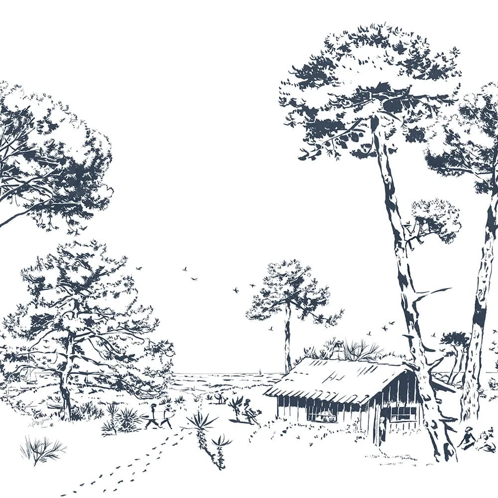 Isidore Leroy - Wallpaper Le pins 3D Model