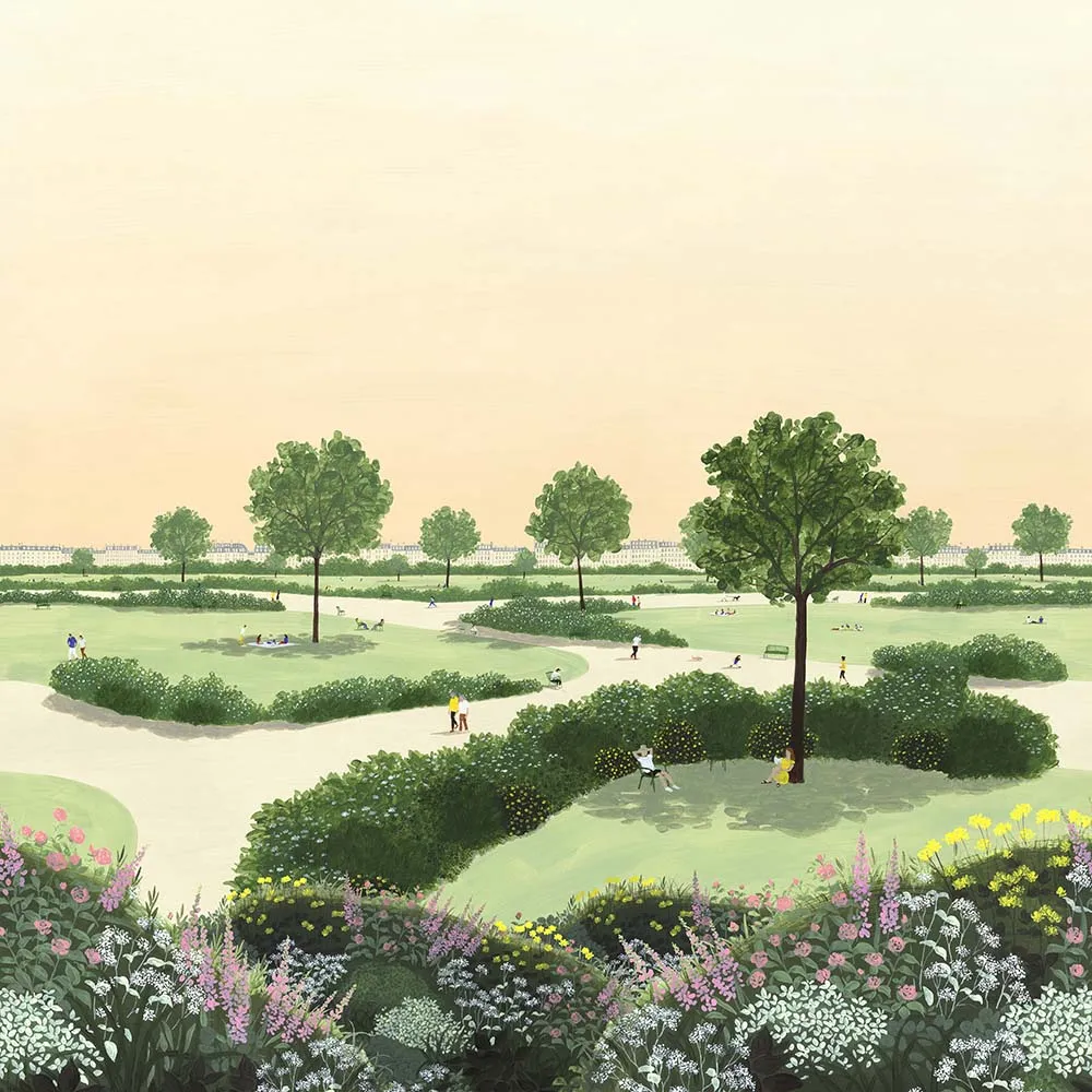 Isidore Leroy - Wallpaper Parc 3D Model