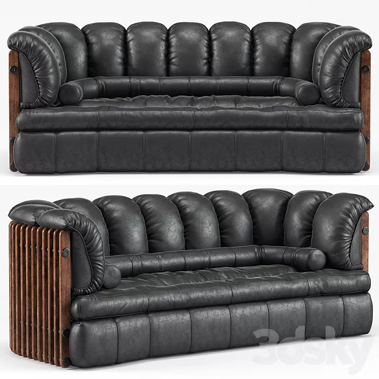 Isle D'Palm 3 Seater Sofa 3D Model