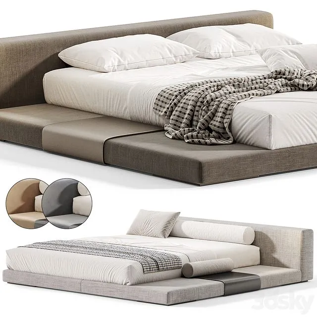 Isola Bed By Monologuelondon 3D Model