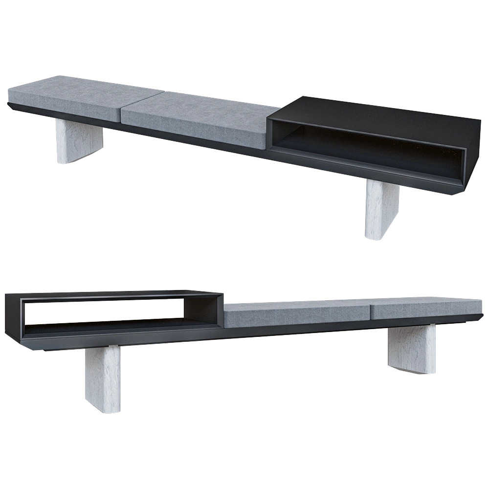 Isomi - Bench Assembled 3D Model