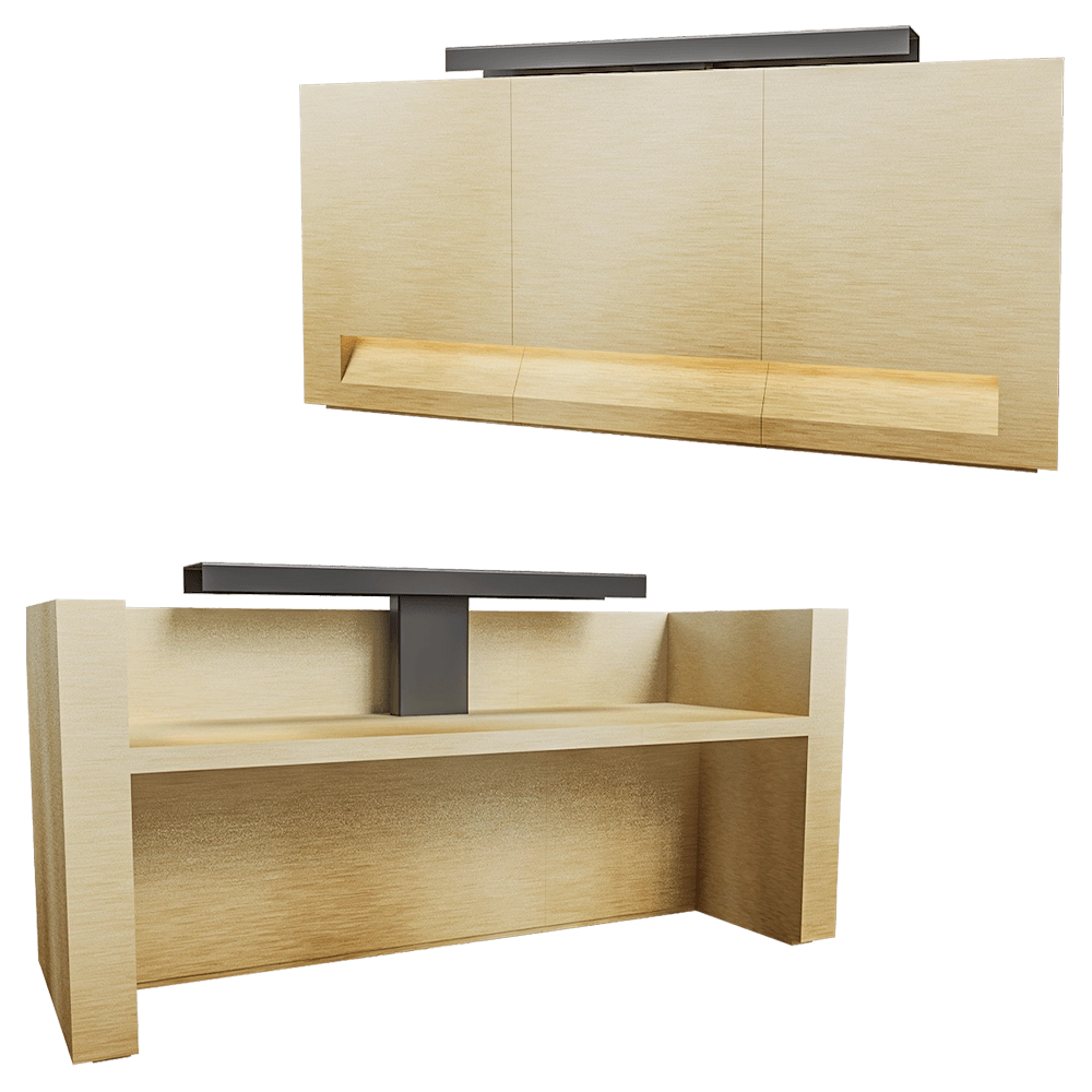 Isomi - Desk Blok Brass 3D Model