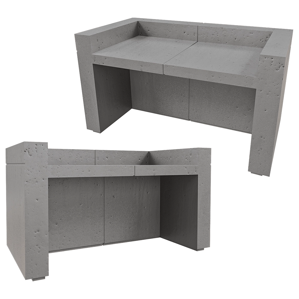 Isomi - Desk Lintel 3D Model