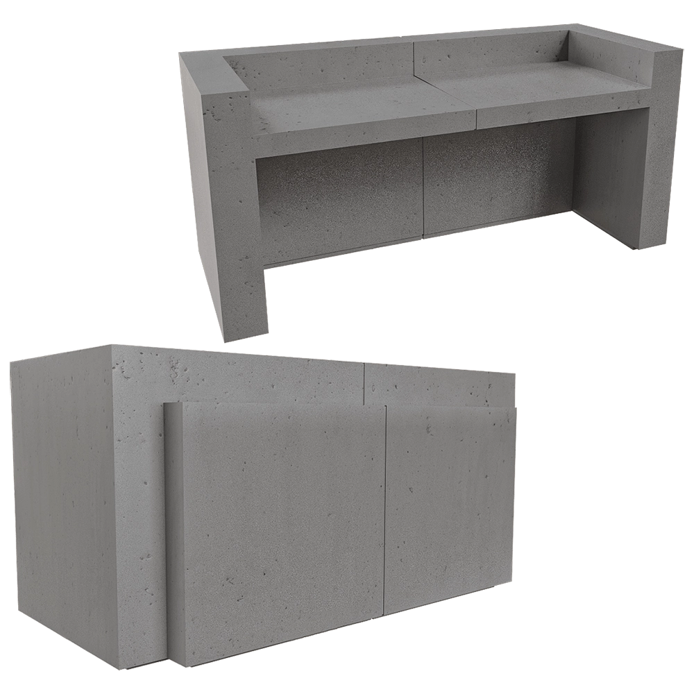 Isomi - Desk Volume 3D Model