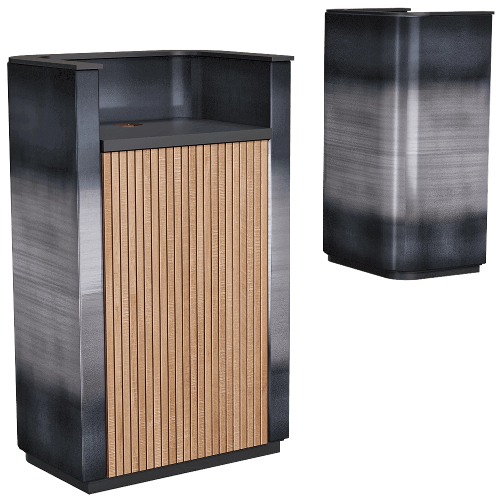 Isomi - Lectern Flo Steel 3D Model