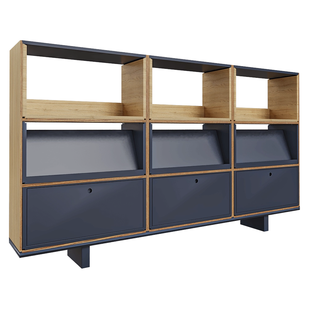 Isomi - Sideboard Assembled Stack 3D Model