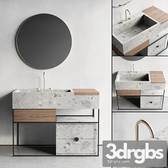 Italgraniti Acqua C Set 3 3D Model Free