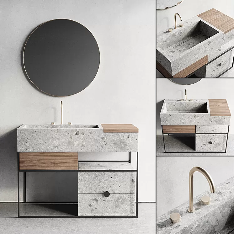 Italgraniti ACQUA C Set 3 3D Model