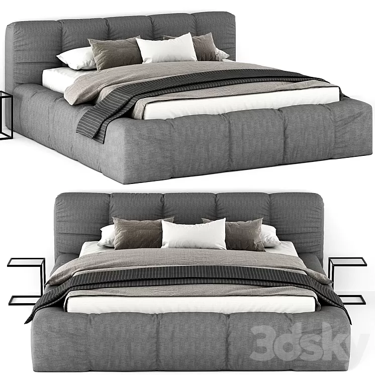 Italia bed 01 3D Model