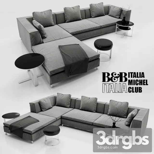 Italia Michel Sofa 01 3D Model Free