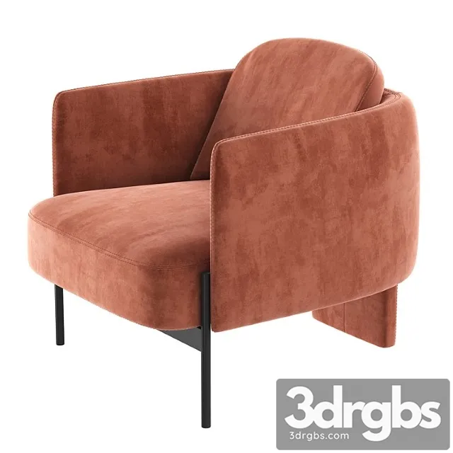 Italian Armchair MisuraEmme Virgin 2 3D Model Free