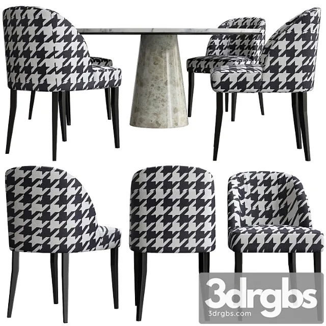 Italian dining comp 17 meridiani 2 3D Model Free