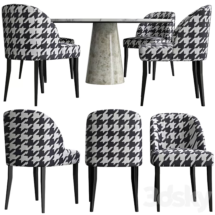 Italian Dining Comp 17 Meridiani 3D Model