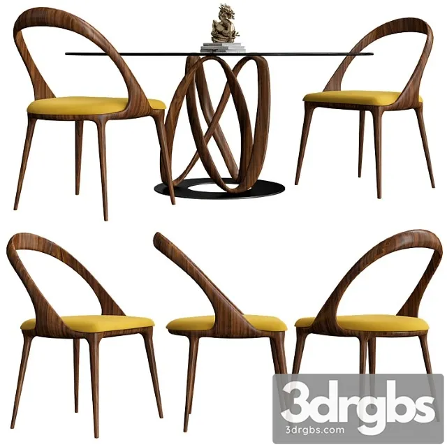 Italian dining infinity porada 2 3D Model Free