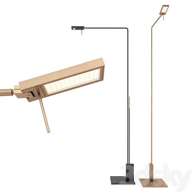 Italian Floor Lamp Viabizzuno Roy Lettura Diffusa and Spot Free Download