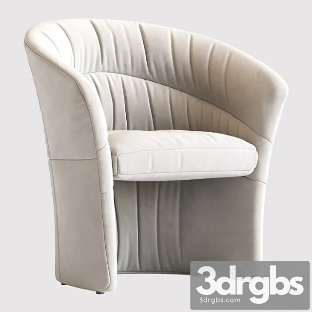 Italian leather barrell lounge chairs, 1980