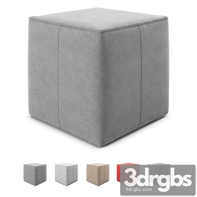 Italian pouf uchi by bontempi casa 2 3D Model Free