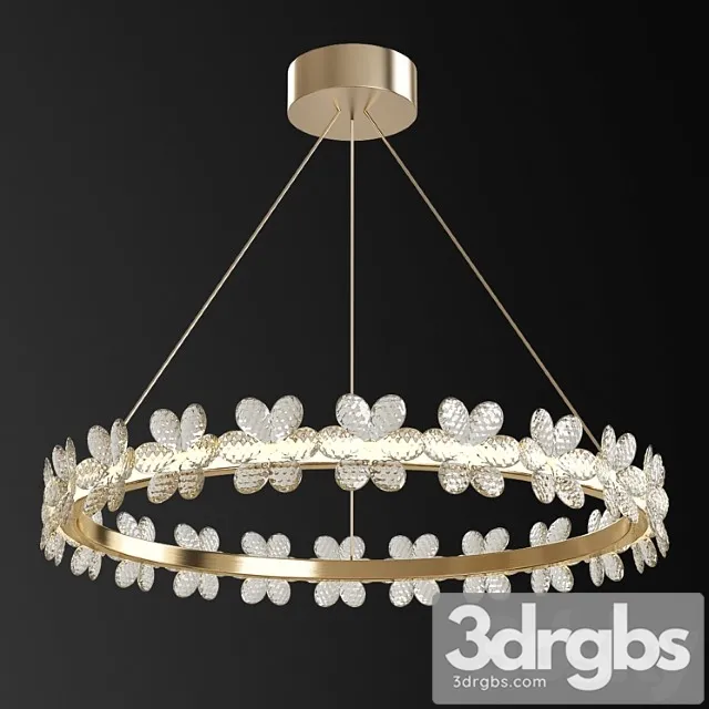 Italian single ring living room pendant light 3D Model Free