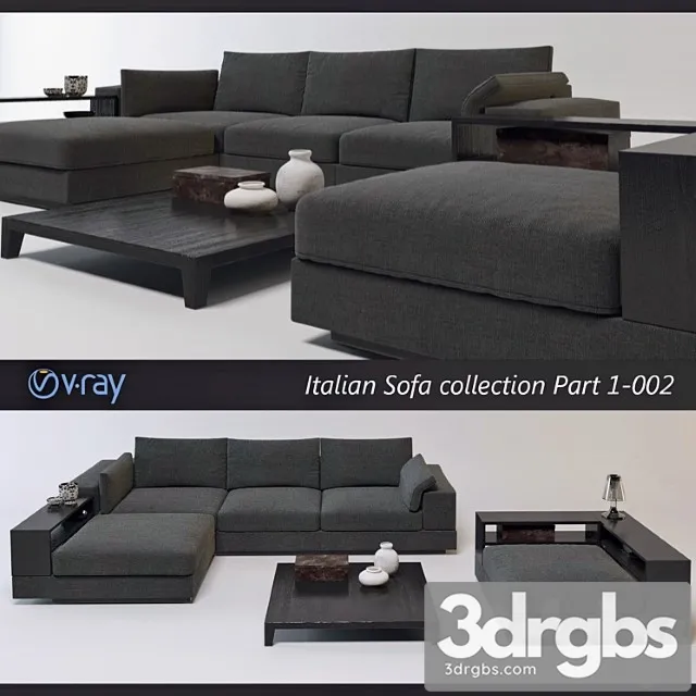 Italian Sofa Collection Part1 002 1 3D Model Download