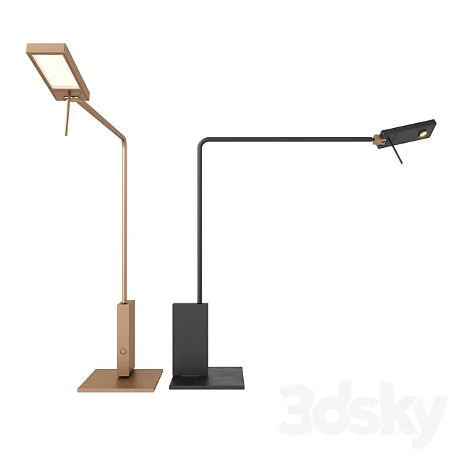 Italian Table Lamp Viabizzuno Roy Tavolo Diffusa 3D Model