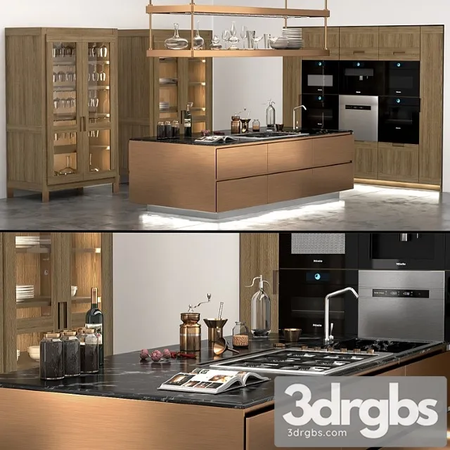 Italiana arclinea kitchen 3D Model Free