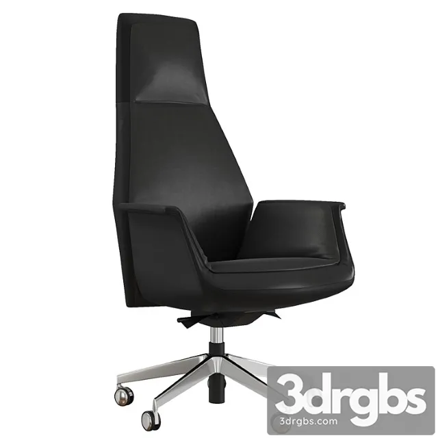 Italianskoe Rabochee Kreslo Rukovoditelia Downtown Ot Poltrona Frau 3D Model Free