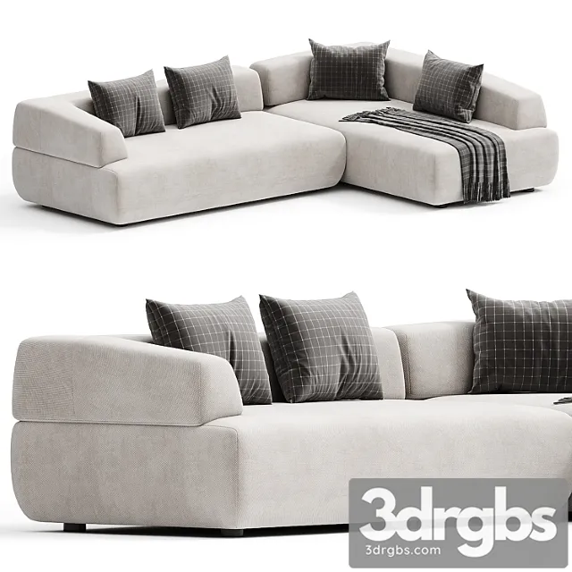 Italo Sofa With Chaise Longue By Minimomassimo 3D Model Free