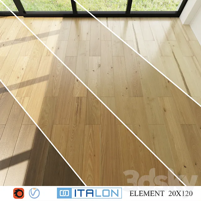 ITALON ELEMENT WOOD 20x120 3DModel