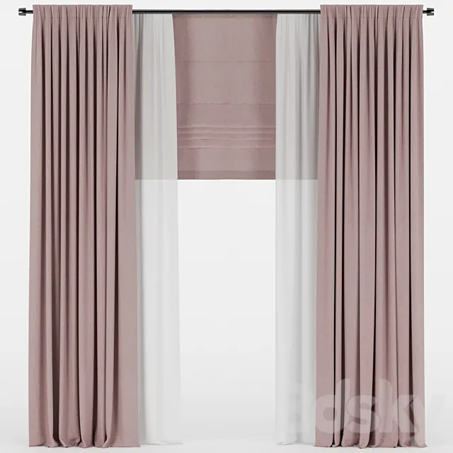 Itoras with tulle and Roman. 3D Model