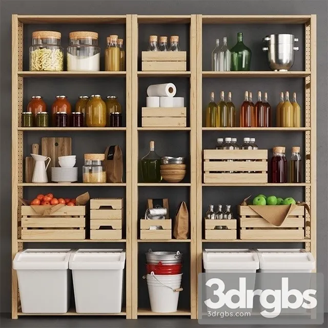 Ivar Kraft Crate Pantry 3D Model Free