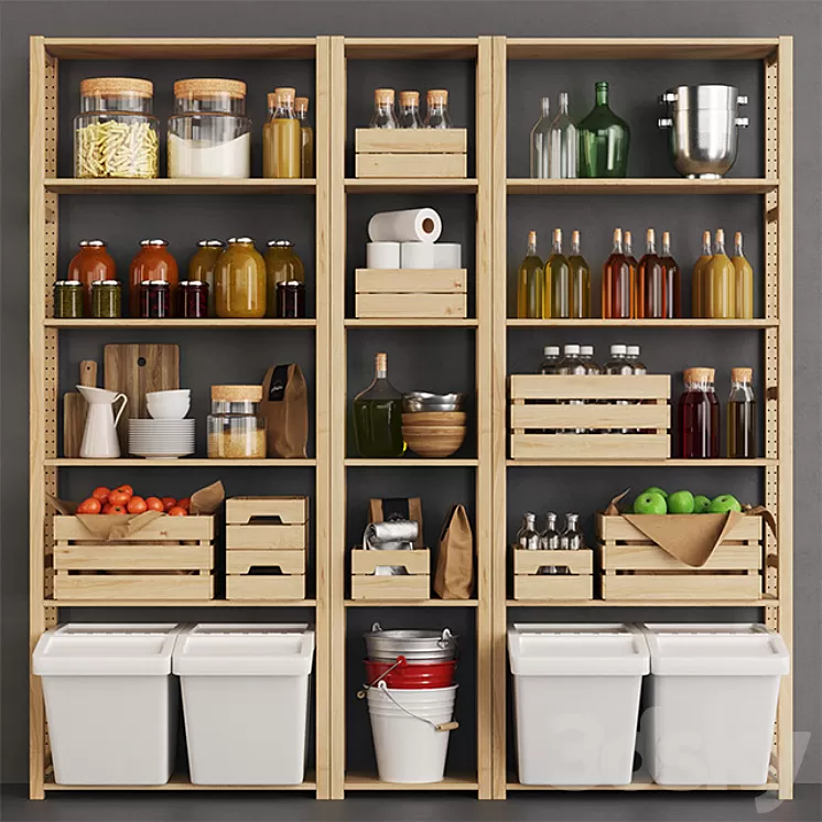 Ivar Kraft & Crate Pantry 3D Model