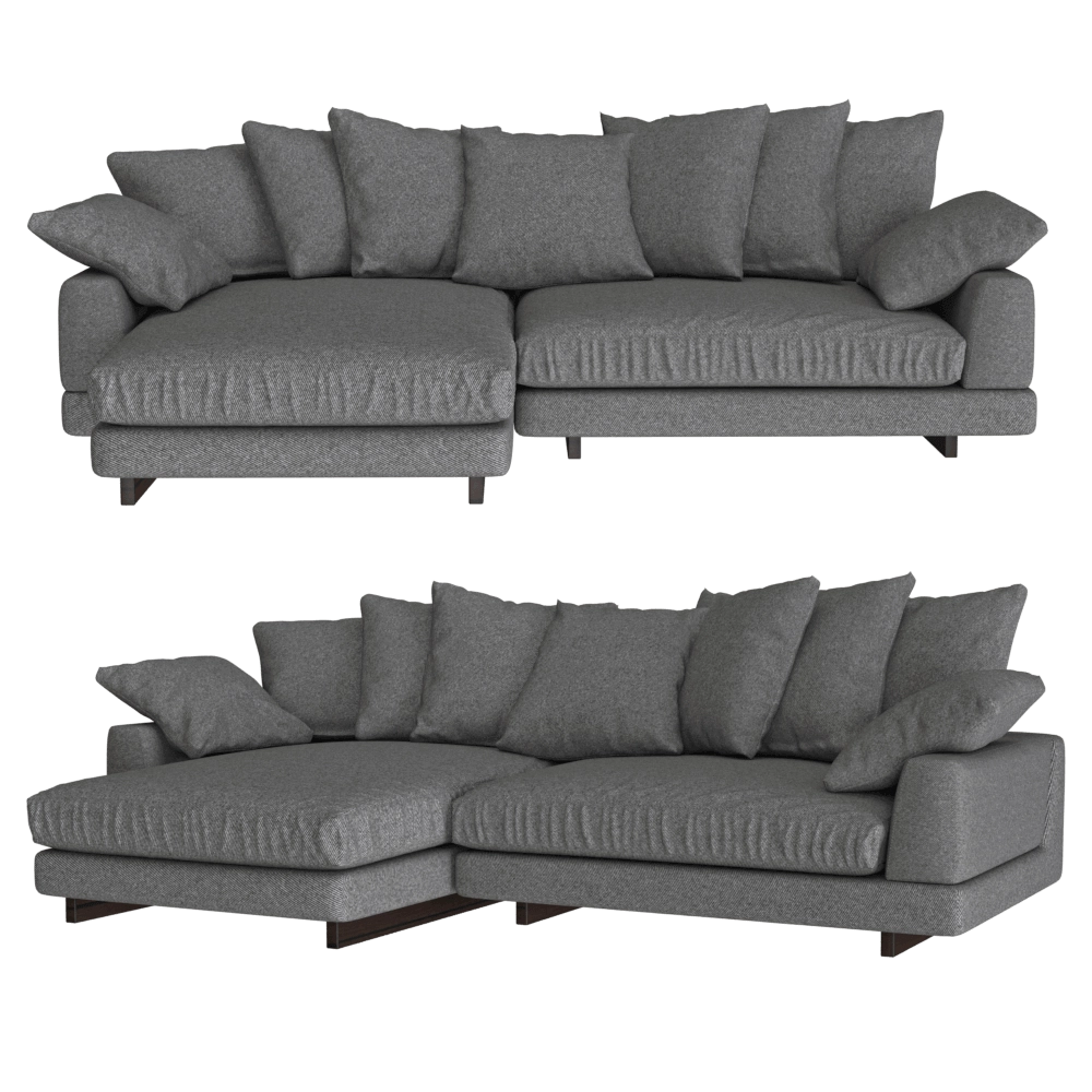 Ivasa - Sofa Amur Puffy 3D Model