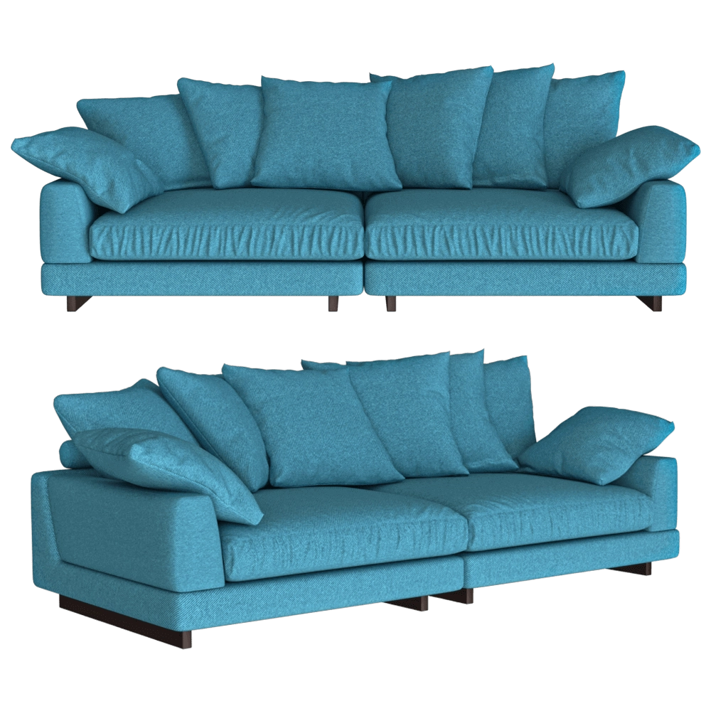 Ivasa - Sofa Amur Puffy 3D Model