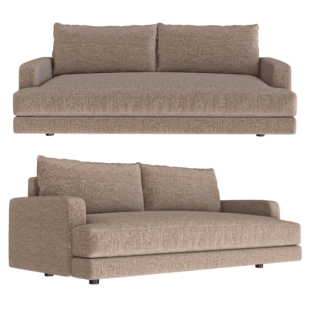 Ivasa - Sofa PION straight triple 3D Model