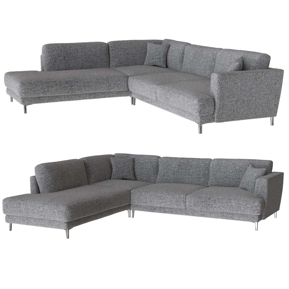 Ivasa - Sofa TAIGA corner with back 3D Model
