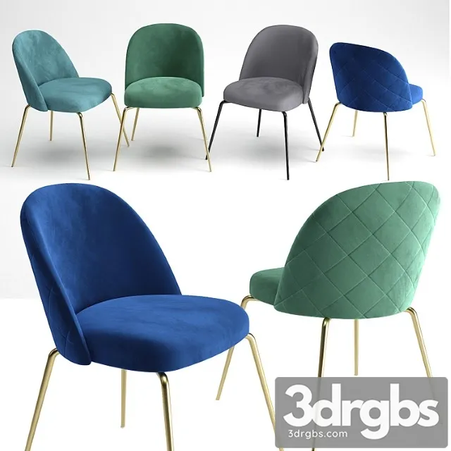 Ivonne dining chair 2 3D Model Free