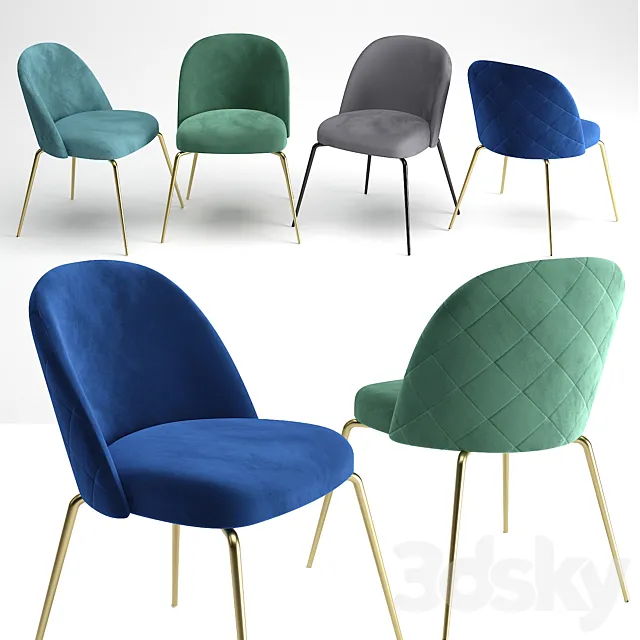 Ivonne dining chair 3D Model