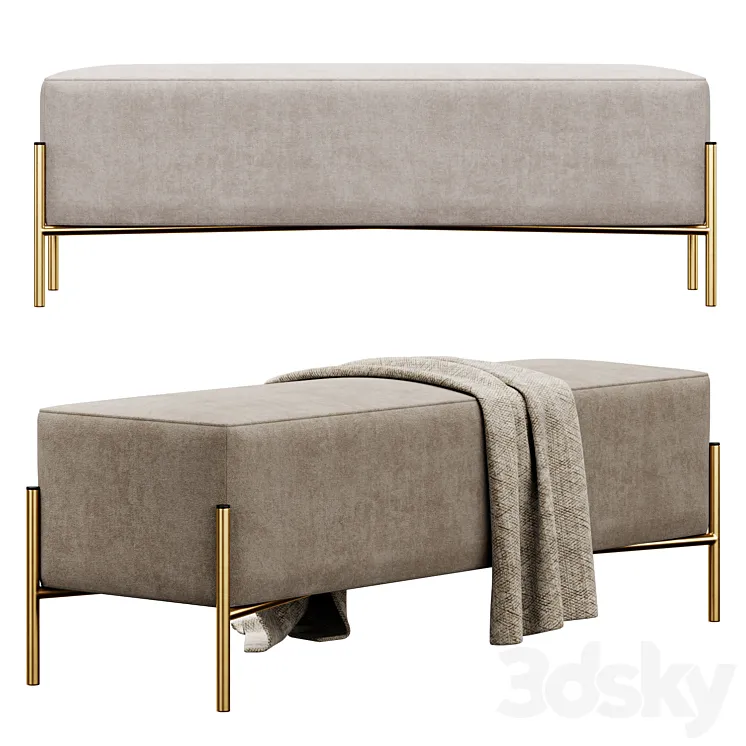 Ivor Upholstered Bench by Etta Avenue Free Download