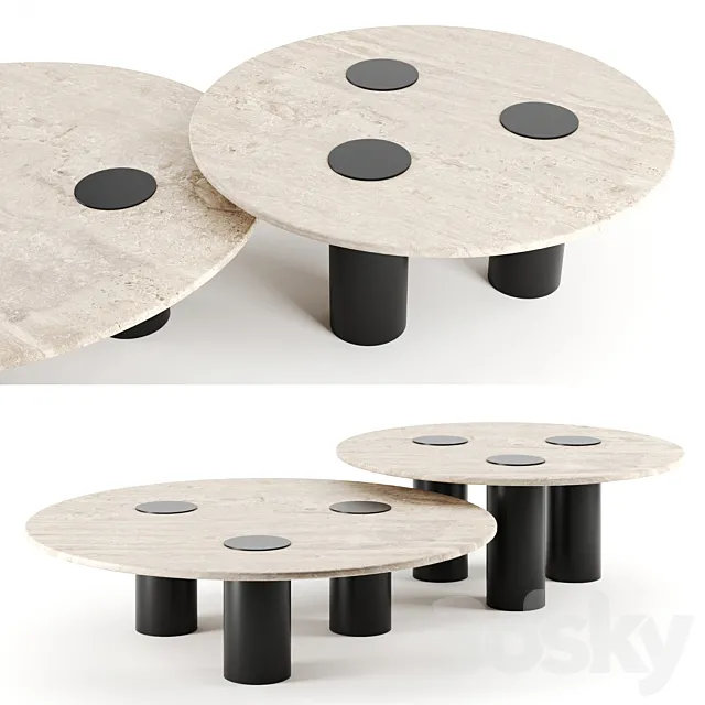 Ivy coffee tables by Grazia & Co 3DModel