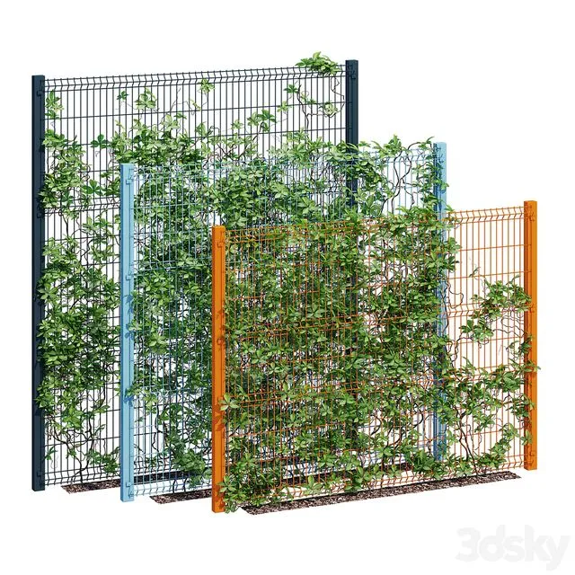 ivy wall eight 3D Model