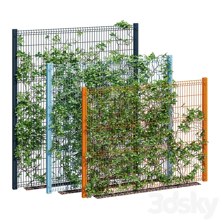 ivy wall eight 3D Model Free