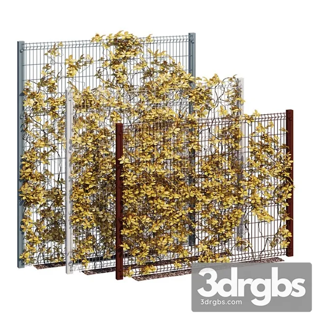 Ivy Wall Ten 3D Model Free