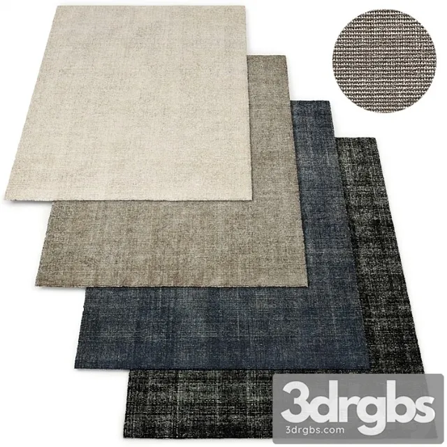Izar Performance Handwoven Rug Collection Restoration Hardware 3D Model Free