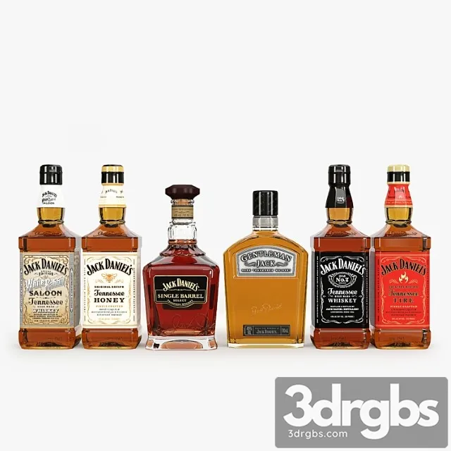 Jack daniel&_3 3D Model Free