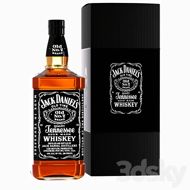 Jack Daniel's 3D Model