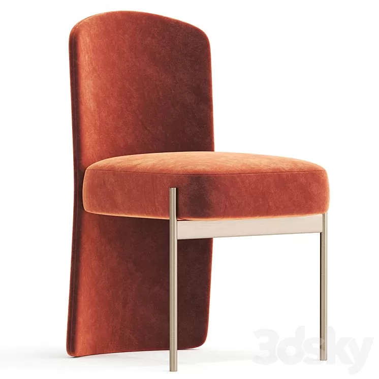 Jack Metal Dining Set Chair 3D Model Free